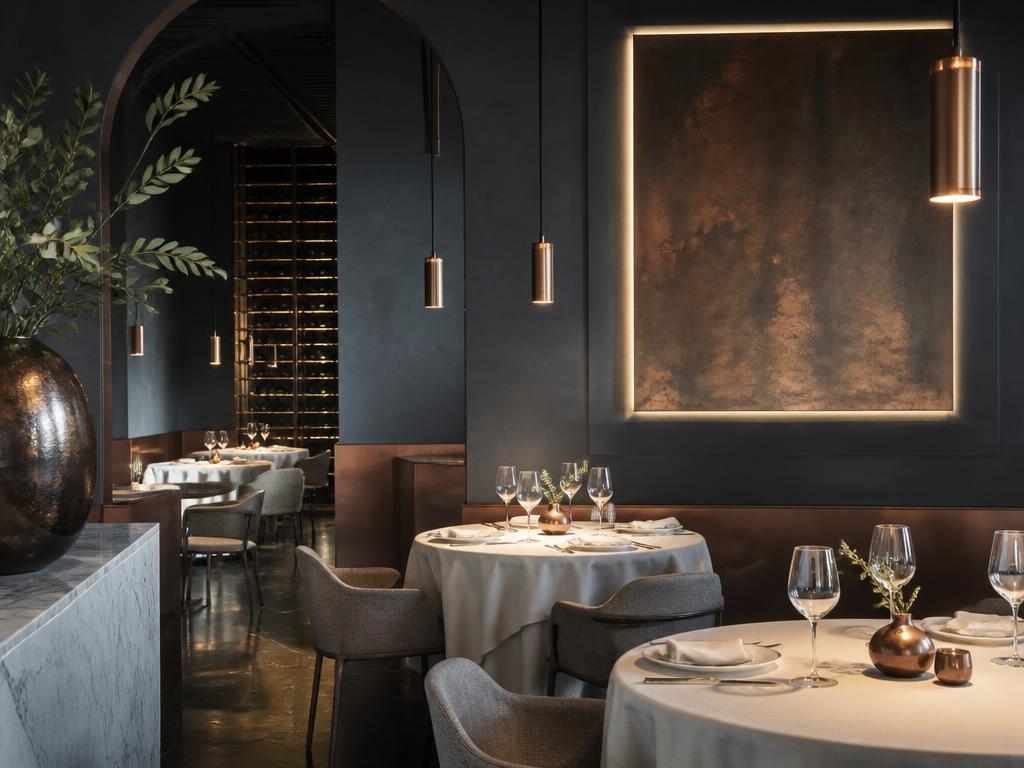 Interior de un restaurante moderno en España